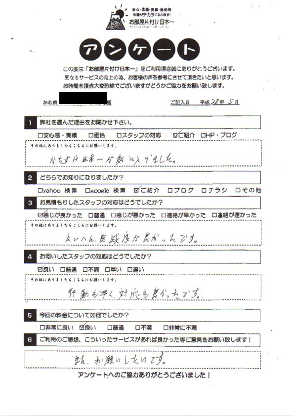 アンケート 143