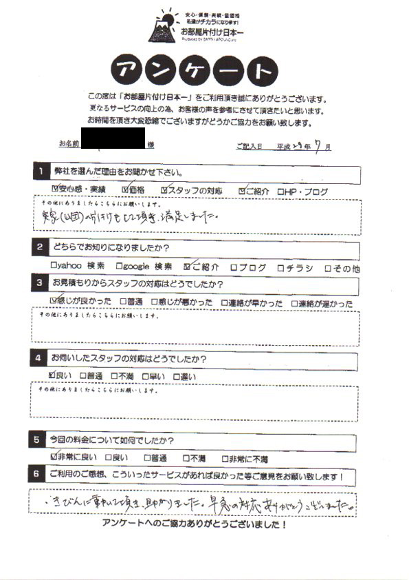 アンケート 196