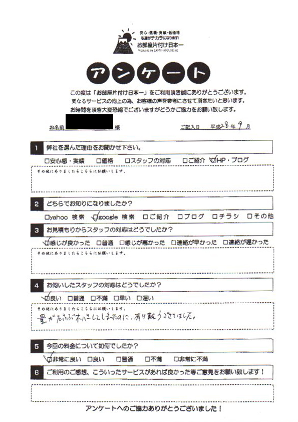 アンケート 219