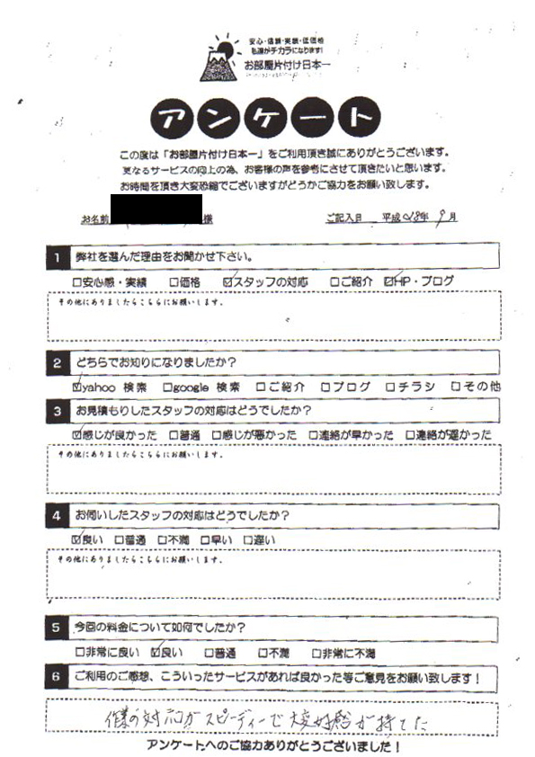 アンケート 225