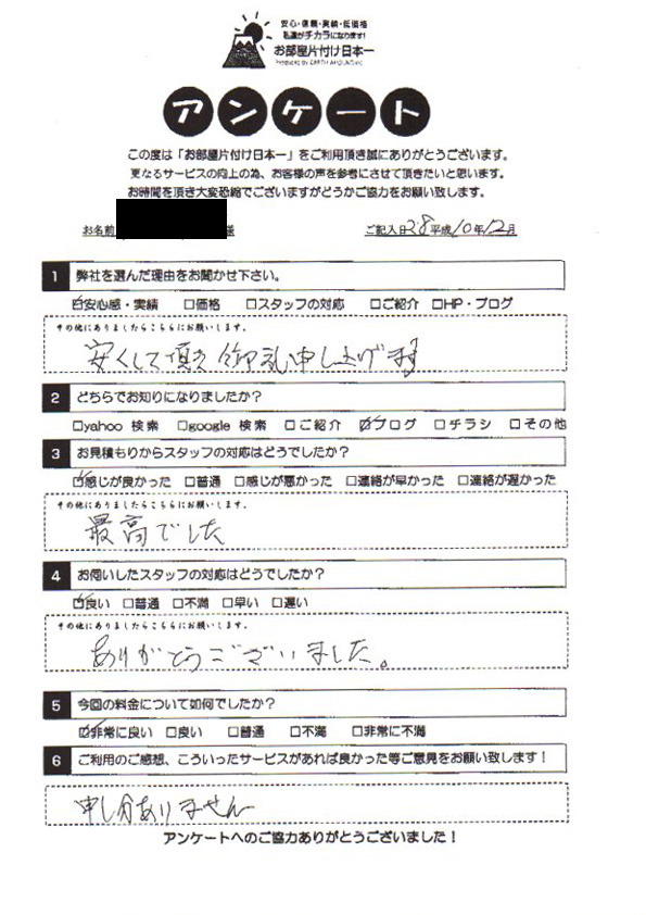アンケート 244