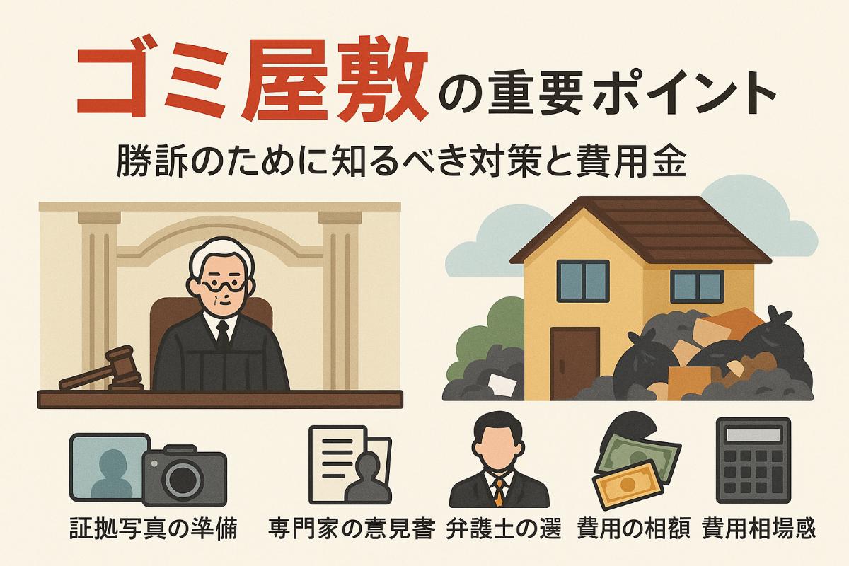 ゴミ屋敷問題を裁判で解決する際のポイント