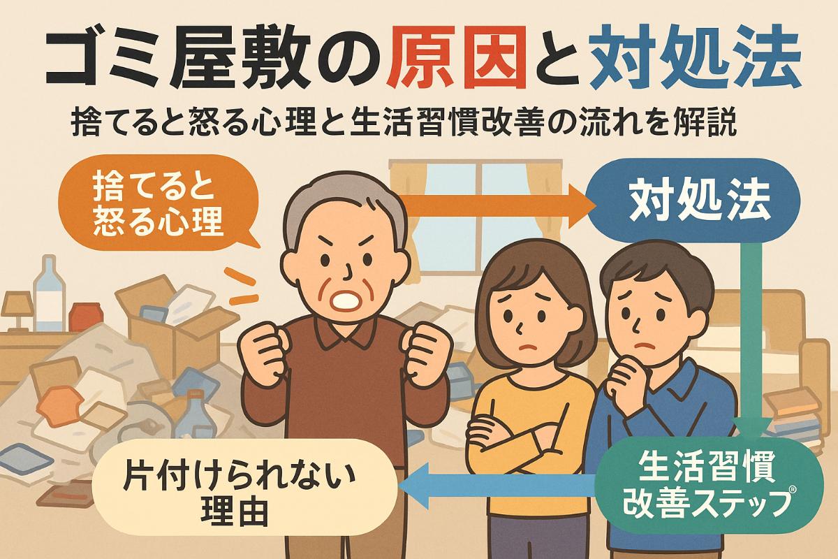 ゴミ屋敷問題への介入!捨てると怒る住人へのサポート