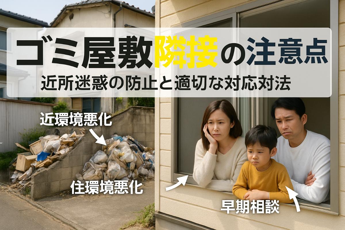 隣の家がゴミ屋敷になった時にできることは?早期発見と解決策