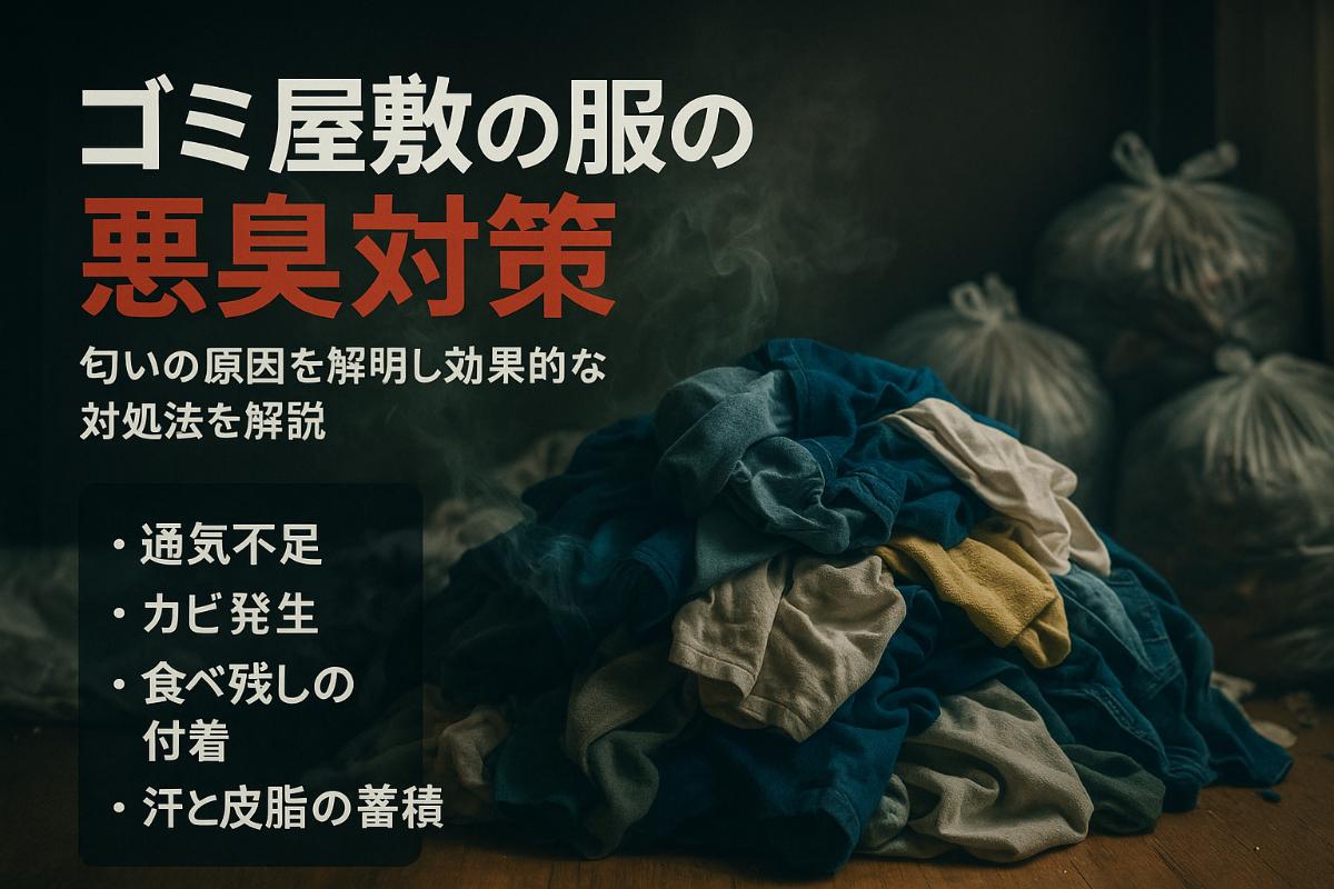 ゴミ屋敷の清掃による服に付着する臭いの対策方法