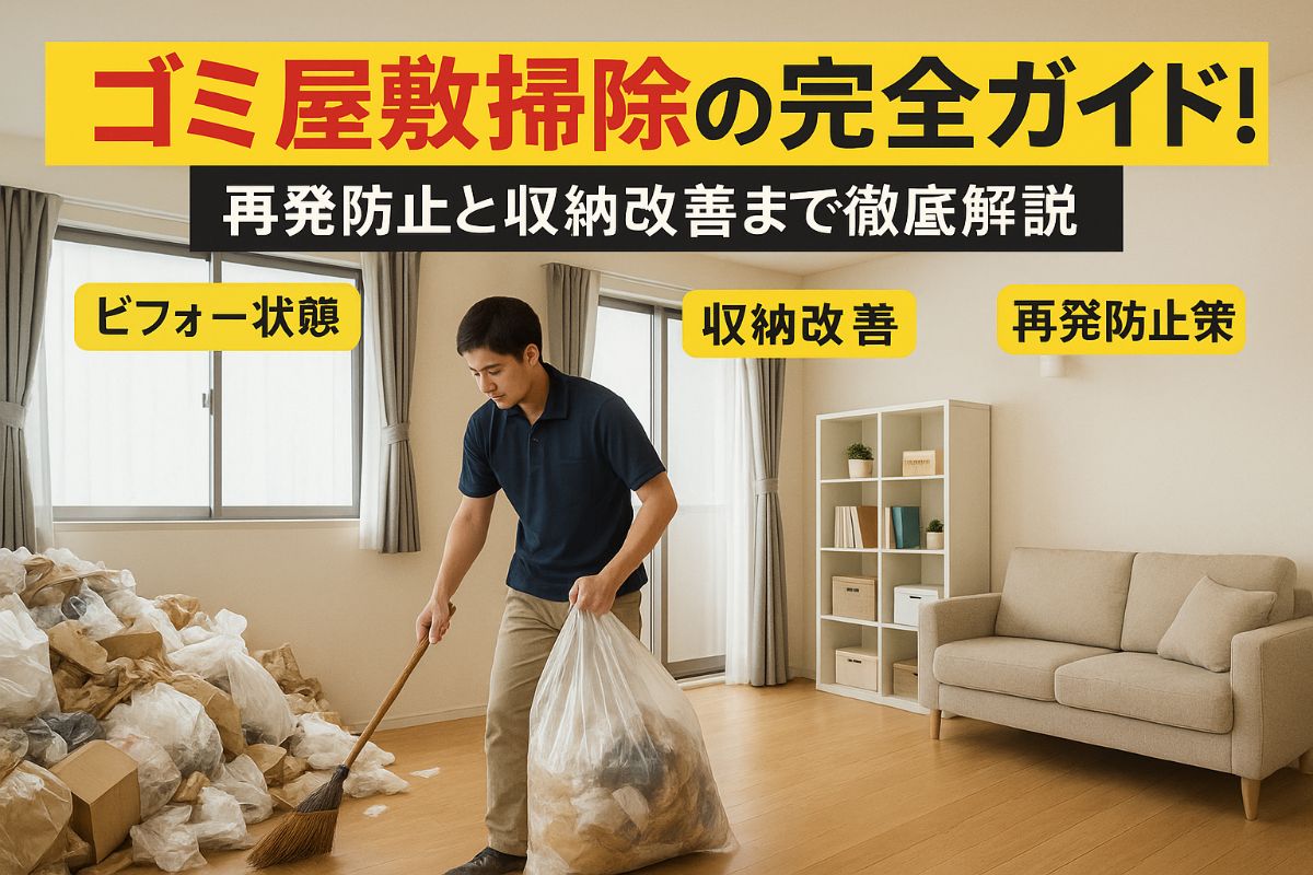 ゴミ屋敷掃除の完全ガイド!自力と業者の違いまで解説