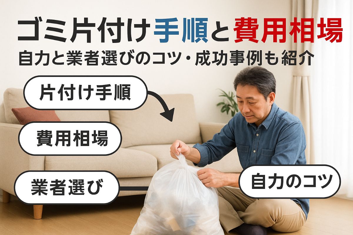 家のゴミ片付けの手順と費用相場を徹底解説！業者選びや自力コツ・成功事例まで紹介