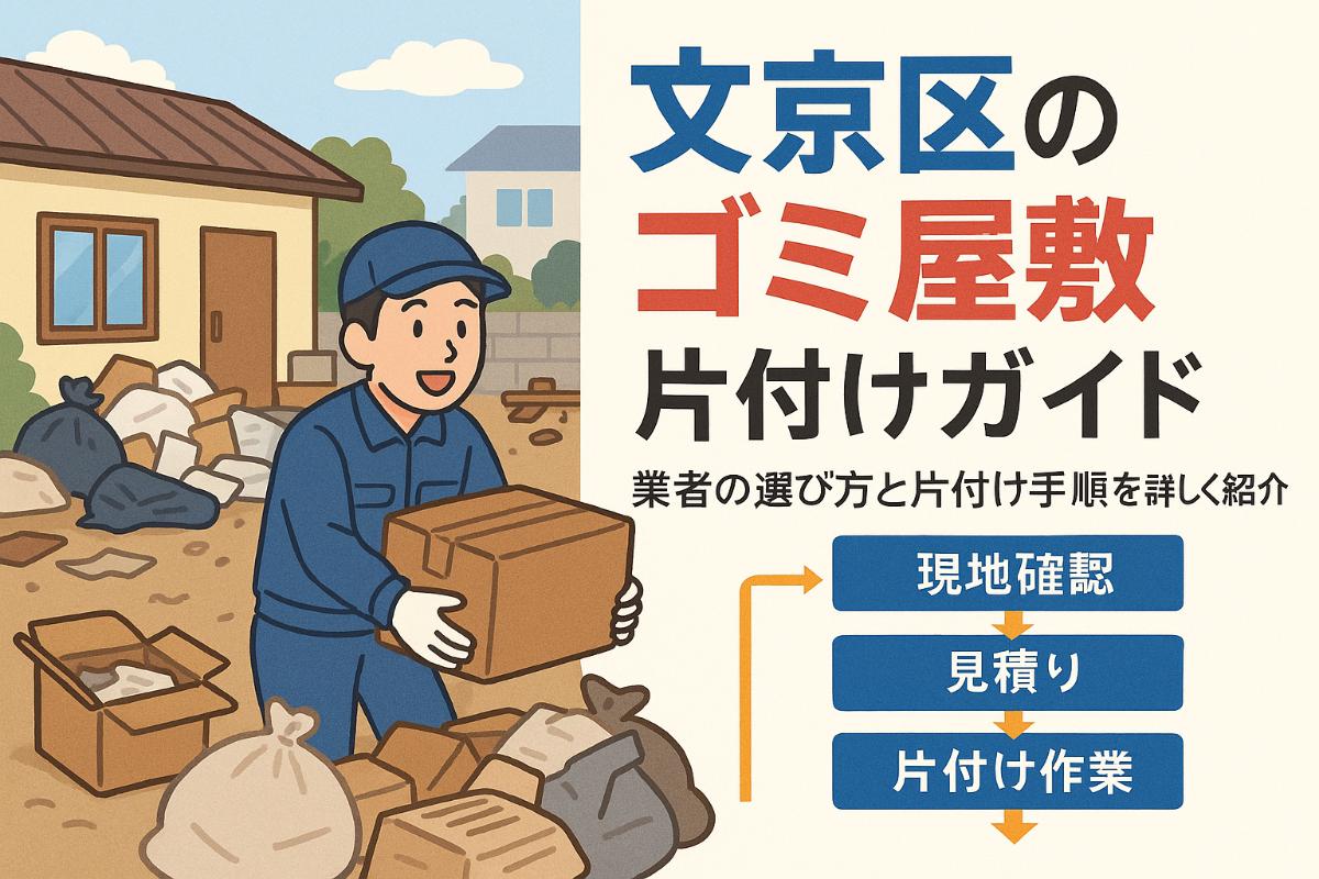 東京都文京区のゴミ屋敷を片付ける完全ガイドと業者選び方｜料金相場や自力対策・再発防止まで解説