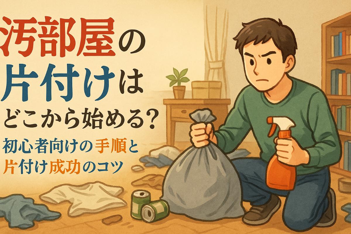 汚部屋片付けはどこから始める?初心者向け手順と片付け成功のコツを徹底解説