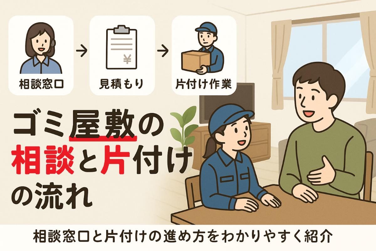 ゴミ屋敷の悩みを相談する窓口と片付けの流れを解説