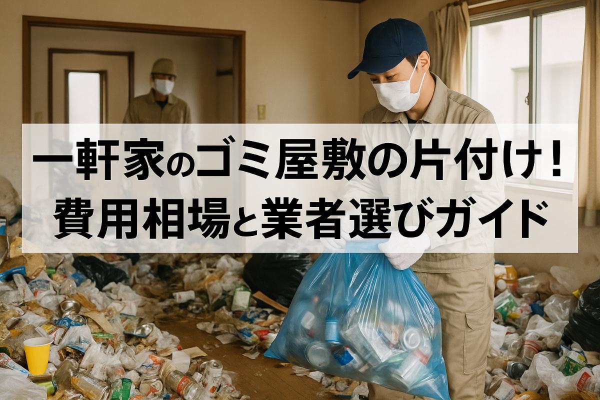 一軒家のゴミ屋敷の片付け！費用相場と業者選びガイド