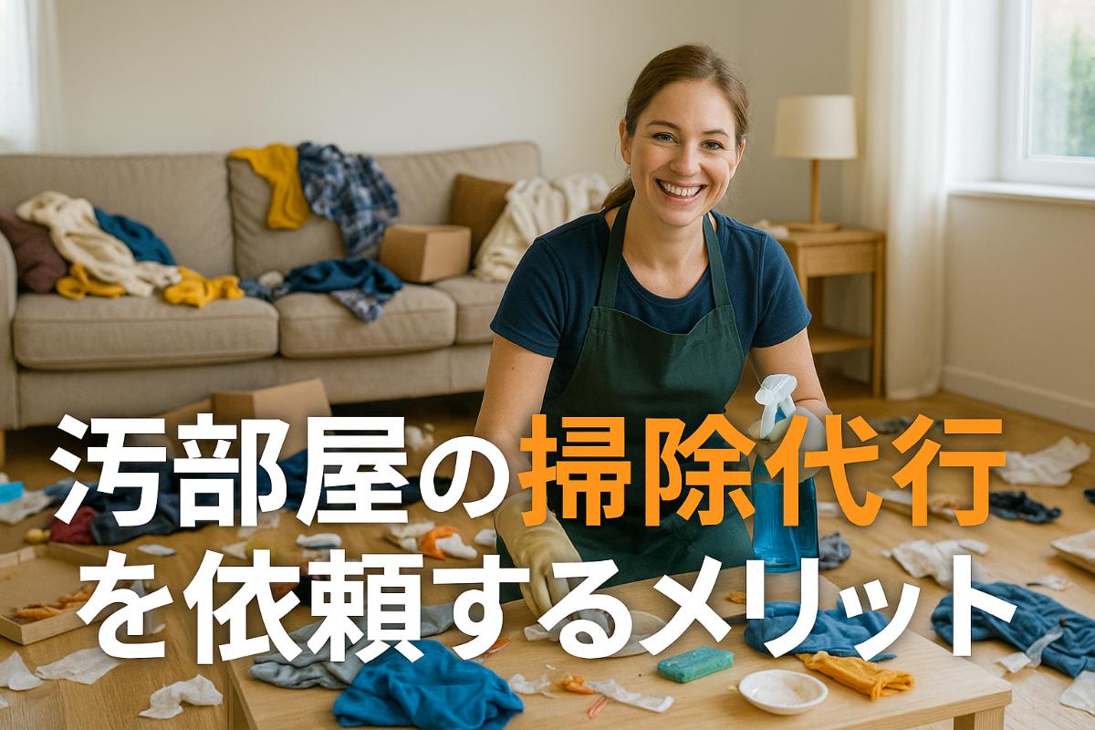 汚部屋の掃除代行を依頼するメリットを解説・料金相場や信頼できる業者の選び方まで紹介！