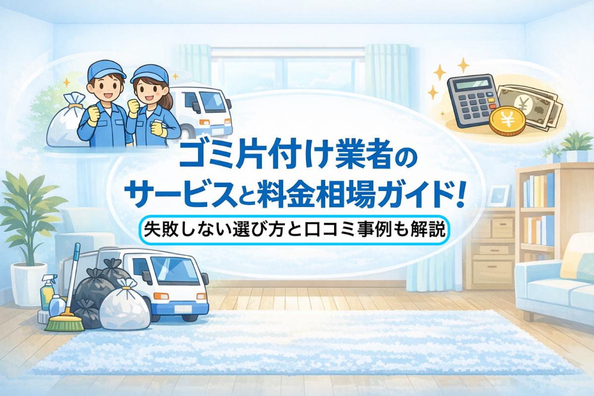 ゴミ片付け業者のサービスと料金相場ガイド!失敗しない選び方と口コミ事例も解説
