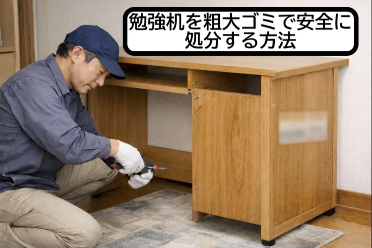 勉強机を粗大ゴミで安全に処分する方法