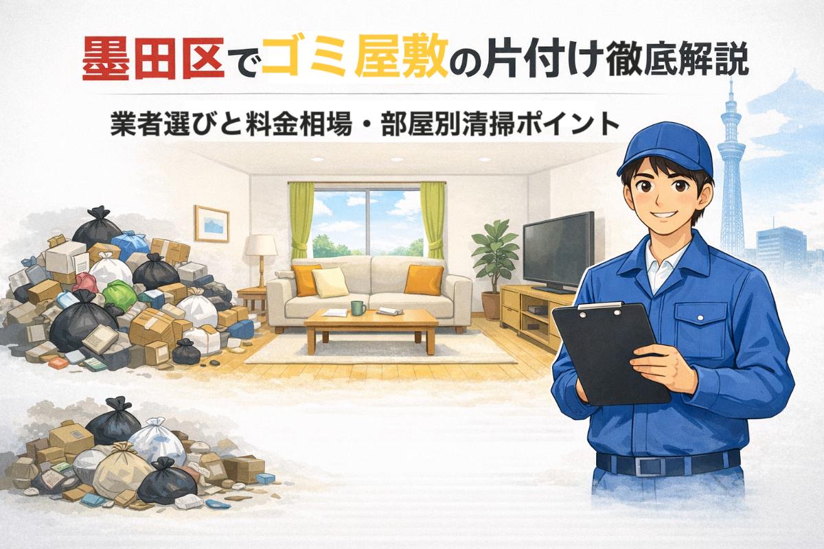 墨田区でゴミ屋敷の片付け徹底解説｜業者選びと料金相場・部屋別清掃ポイント