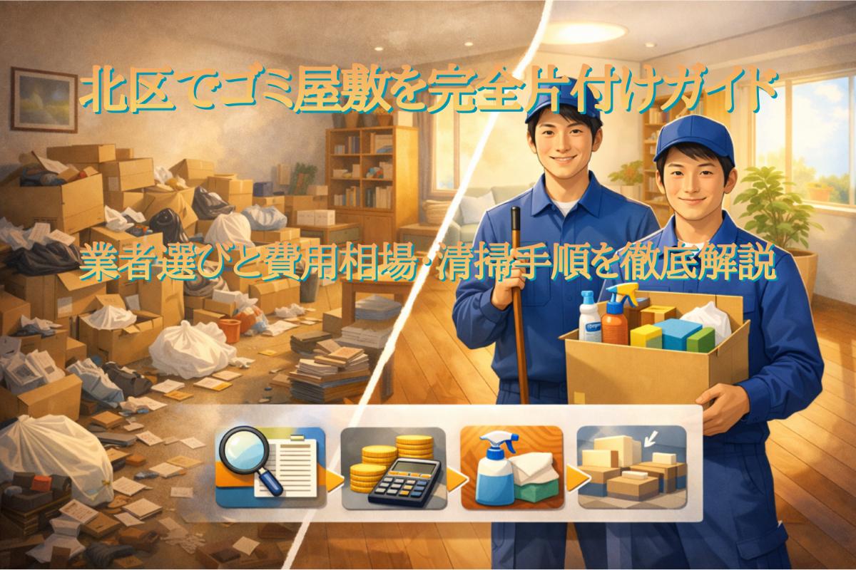 北区でゴミ屋敷を完全片付けガイド｜業者選びと費用相場・清掃手順を徹底解説