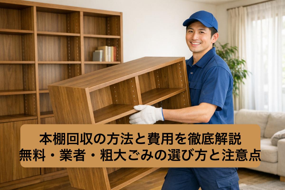 本棚回収の方法と費用を徹底解説｜無料・業者・粗大ごみの選び方と注意点
